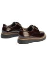 Pitillos - 11555 - MARRON - Blucher cordón terciopelo combinado charol con tejido Marrón - 3