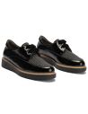 Pitillos - 11555 - NEGRO - Blucher cordón terciopelo combinado charol con tejido Negro - 2