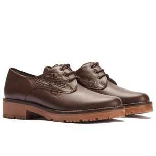 Pitillos - 11561 - MARRON - Blucher en napa con grano Marrón - 1 2