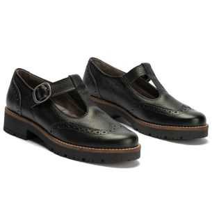 Pitillos - 11565 - NEGRO - Gilda en napa con grano Negro - 1 2