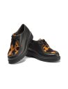 Pitillos - 11571 - NEGRO/CUERO - Wallaby combinado napa con animal print Negro-Cuero - 4