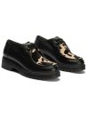 Pitillos - 11571 - NEGRO/BEIGE - Wallaby combinado napa con animal print Negro-Beige - 2