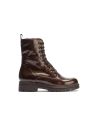 Pitillos - 11574 - MARRON - Bota militar en charol con cremallera Marrón - 1