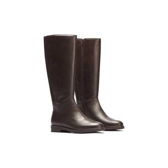 Pitillos - 11585 - MARRON - Bota alta en napa con elástico Marrón - 2