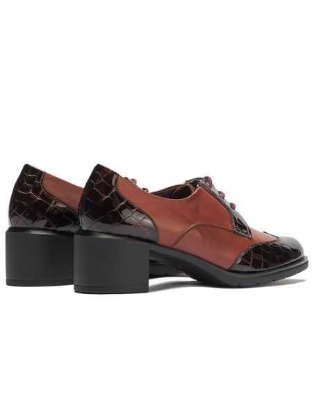 Pitillos - 11626 - BURDEOS - Blucher combinado charol coco con napa Burdeos - 3