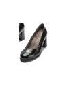 Pitillos - 11653 - NEGRO - Salon combinado charol con puntera Negro - 4