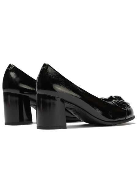 Pitillos - 11657 - NEGRO - Salón combinado charol bicolor con moña flor Negro - 3