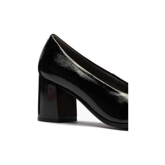 Pitillos - 11657 - NEGRO - Salón combinado charol bicolor con moña flor Negro - 5