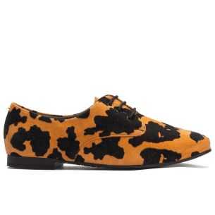 Pitillos - 11662 - CUERO - Blucher en animal print Cuero - 1