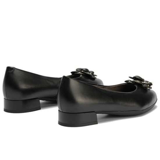 Pitillos - 11673 - NEGRO - Salón en napa con moña flor Negro - 3