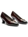 Pitillos - 11682 - NEGRO/BURDEOS - Salón puntera con adorno combinado charol Negro-Burdeos - 2