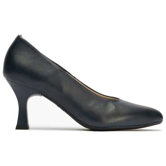 Pitillos - 119 - MARINO - Zapato de Salón Tacón Alto Piel Azul Marino - 1