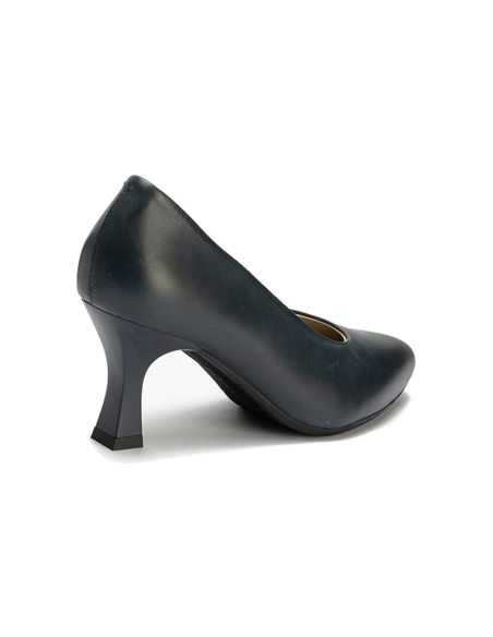 Pitillos - 119 - MARINO - Zapato de Salón Tacón Alto Piel Azul Marino - 3