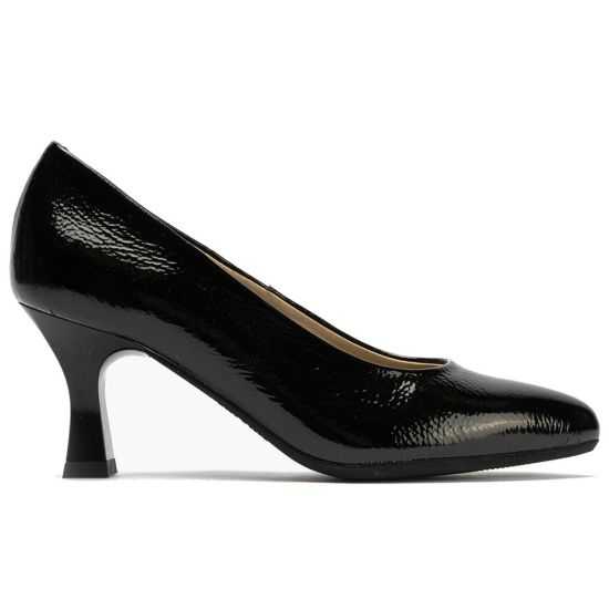 Pitillos - 124 - NEGRO - Zapato de Salón Mujer Stiletto Negro de Tacón Alto en Piel Charol - 1
