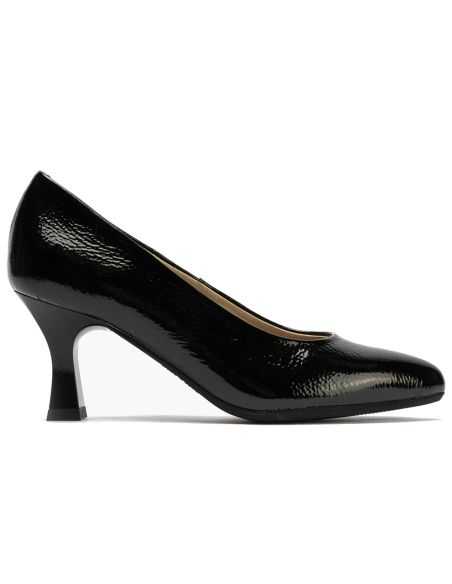 Pitillos - 124 - NEGRO - Zapato de Salón Mujer Stiletto Negro de Tacón Alto en Piel Charol - 1