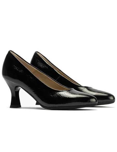 Pitillos - 124 - NEGRO - Zapato de Salón Mujer Stiletto Negro de Tacón Alto en Piel Charol - 2