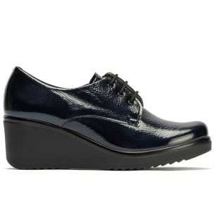 Pitillos - 20231 - MARINO - Blucher en Charol con cordones de mujer color marino - 1