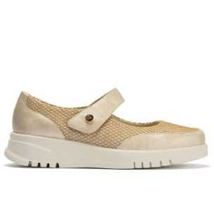 Pitillos - 20302 - ORO - Zapato mercedes con velcro Oro - 1