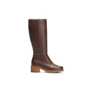 Pitillos - 20525 - MARRON - Bota alta en napa con grano Marrón - 1