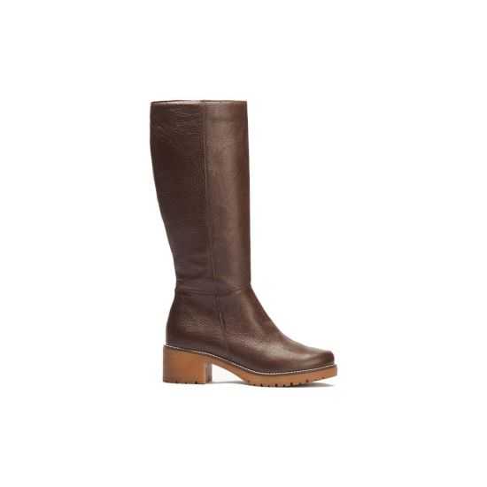 Pitillos - 20525 - MARRON - Bota alta en napa con grano Marrón - 1