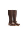 Pitillos - 20525 - MARRON - Bota alta en napa con grano Marrón - 2