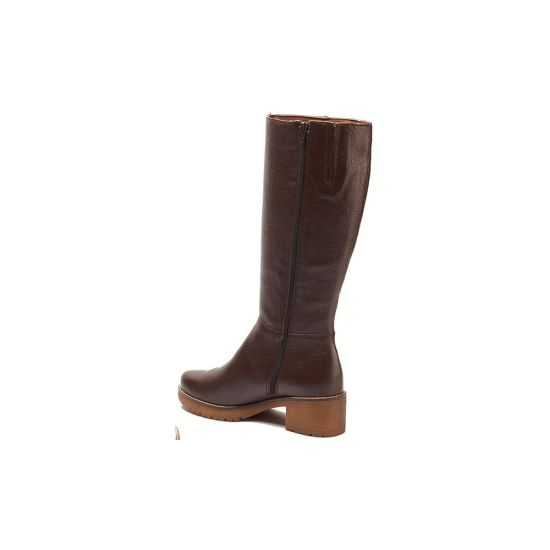 Pitillos - 20525 - MARRON - Bota alta en napa con grano Marrón - 4