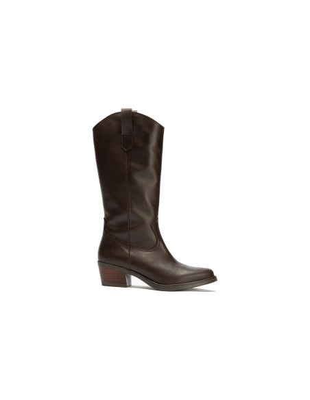 Pitillos - 30510 - MARRON - Bota Alta en Napa Marrón - 1