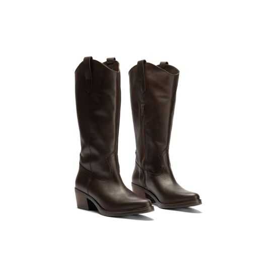 Pitillos - 30510 - MARRON - Bota Alta en Napa Marrón - 2