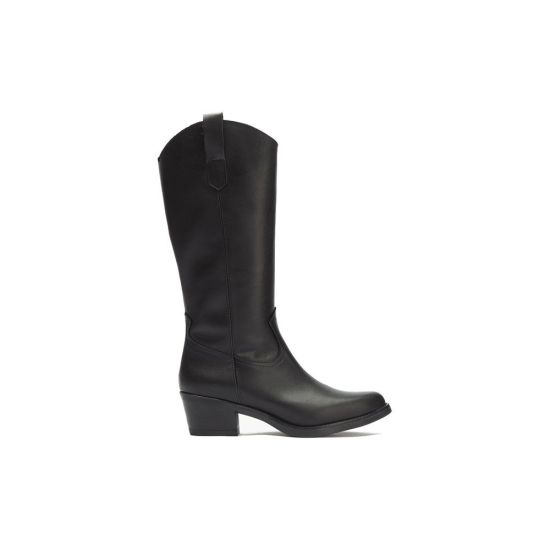 Pitillos - 30510 - NEGRO - Bota Alta en Napa Negro - 1