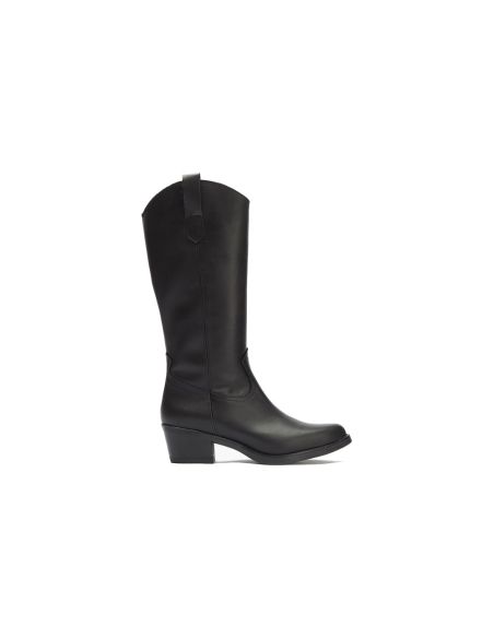 Pitillos - 30510 - NEGRO - Bota Alta en Napa Negro - 1