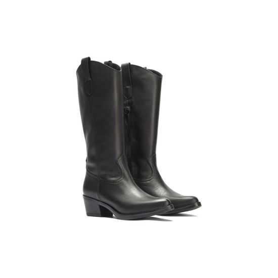 Pitillos - 30510 - NEGRO - Bota Alta en Napa Negro - 2