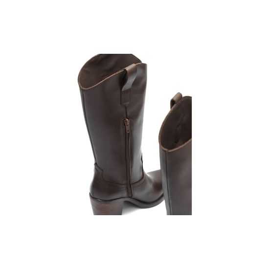Pitillos - 30521 - MARRON - Bota Alta en Napa Marrón - 4