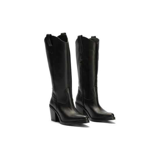 Pitillos - 30521 - NEGRO - Bota Alta en Napa Negro - 2