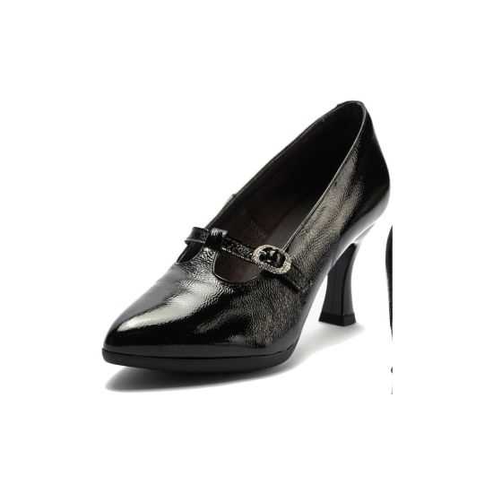 Pitillos - 30533 - NEGRO - Gilda Baja en Charol Negro - 2