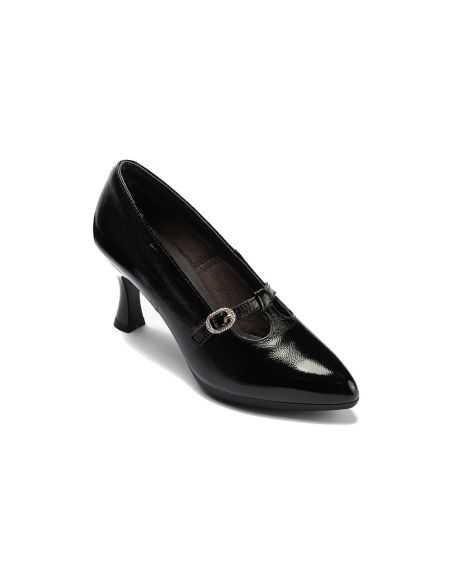 Pitillos - 30533 - NEGRO - Gilda Baja en Charol Negro - 5