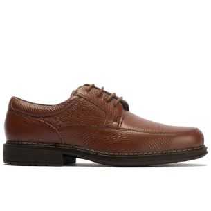 Pitillos - 121 - MARRON - Zapato Blucher Hombre con Piel Bombeada Marrón - 1