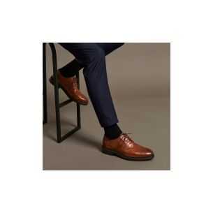 Pitillos - 40240 - CUERO - Blucher en Napa hombre con cordones color cuero - 1