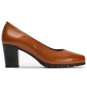 Pitillos - 100 - CUERO - Zapato de Salón Mujer Tacón Alto con Tapas Marrón Claro - 1