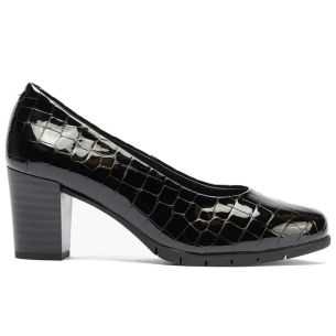 Pitillos - 100 - NEGRO - Zapato de Salón Mujer Tacón Alto con Tapas Negro - 1