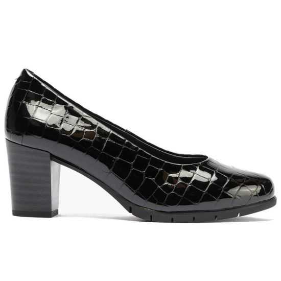 Pitillos - 100_COCO - NEGRO - Zapato de Salón Mujer Tacón Alto en Piel Coco Charol Negro - 1
