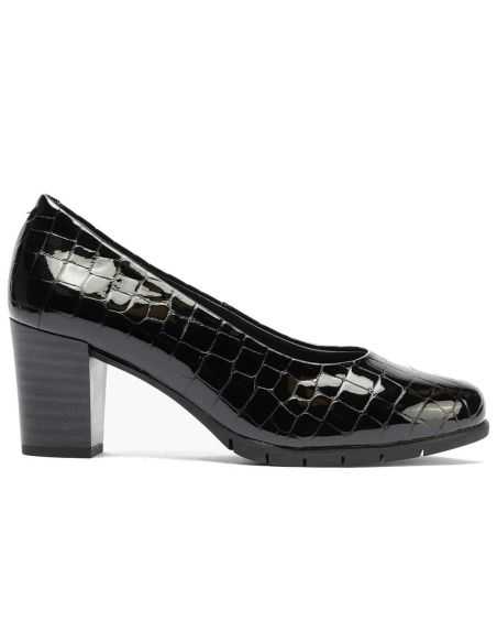Pitillos - 100_COCO - NEGRO - Zapato de Salón Mujer Tacón Alto en Piel Coco Charol Negro - 1
