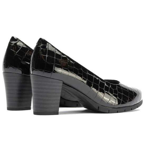 Pitillos - 100_COCO - NEGRO - Zapato de Salón Mujer Tacón Alto en Piel Coco Charol Negro - 4