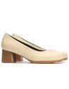 Pitillos - 101 - CREMA - Zapato de Salón Mujer Tacón Medio con Tapas Beige - 2