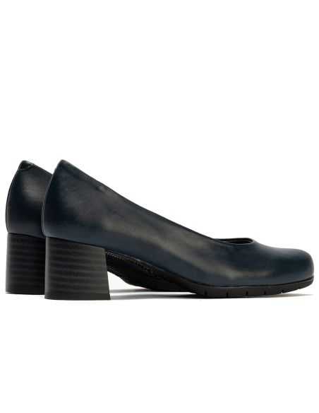 Pitillos - 101 - MARINO - Zapato de Salón Mujer Tacón Medio con Tapas Azul - 3
