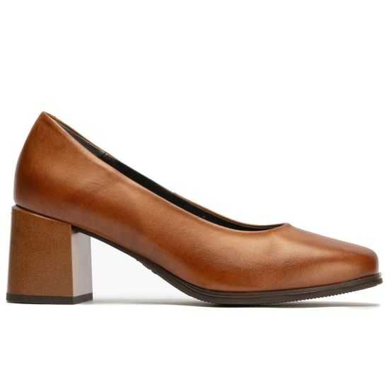 Pitillos - 102 - CUERO - Zapato de Salón Mujer Tacón Alto Marrón Claro - 2