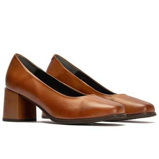 Pitillos - 102 - CUERO - Zapato de Salón Mujer Tacón Alto Marrón Claro - 3