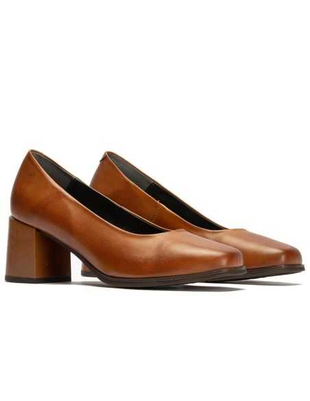 Pitillos - 102 - CUERO - Zapato de Salón Mujer Tacón Alto Marrón Claro - 3