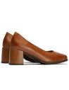 Pitillos - 102 - CUERO - Zapato de Salón Mujer Tacón Alto Marrón Claro - 5