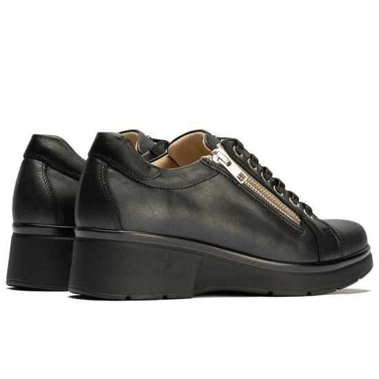 Pitillos - 10392 - NEGRO - Basket mujer con cremallera en piel fantasía NEGRO - 4
