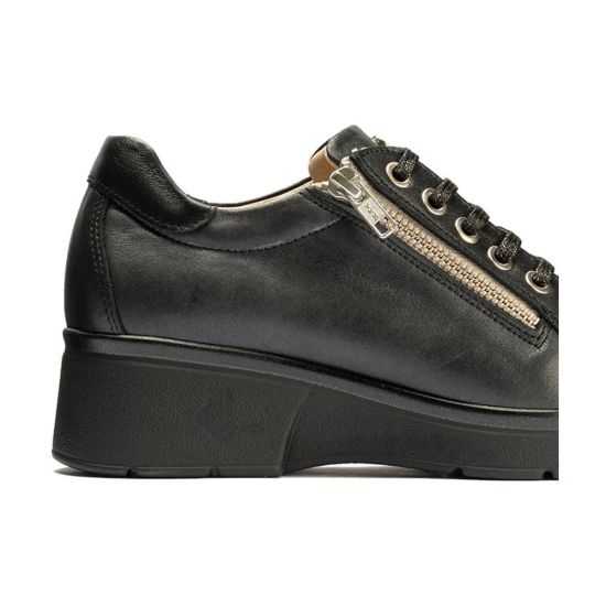 Pitillos - 10392 - NEGRO - Basket mujer con cremallera en piel fantasía NEGRO - 5